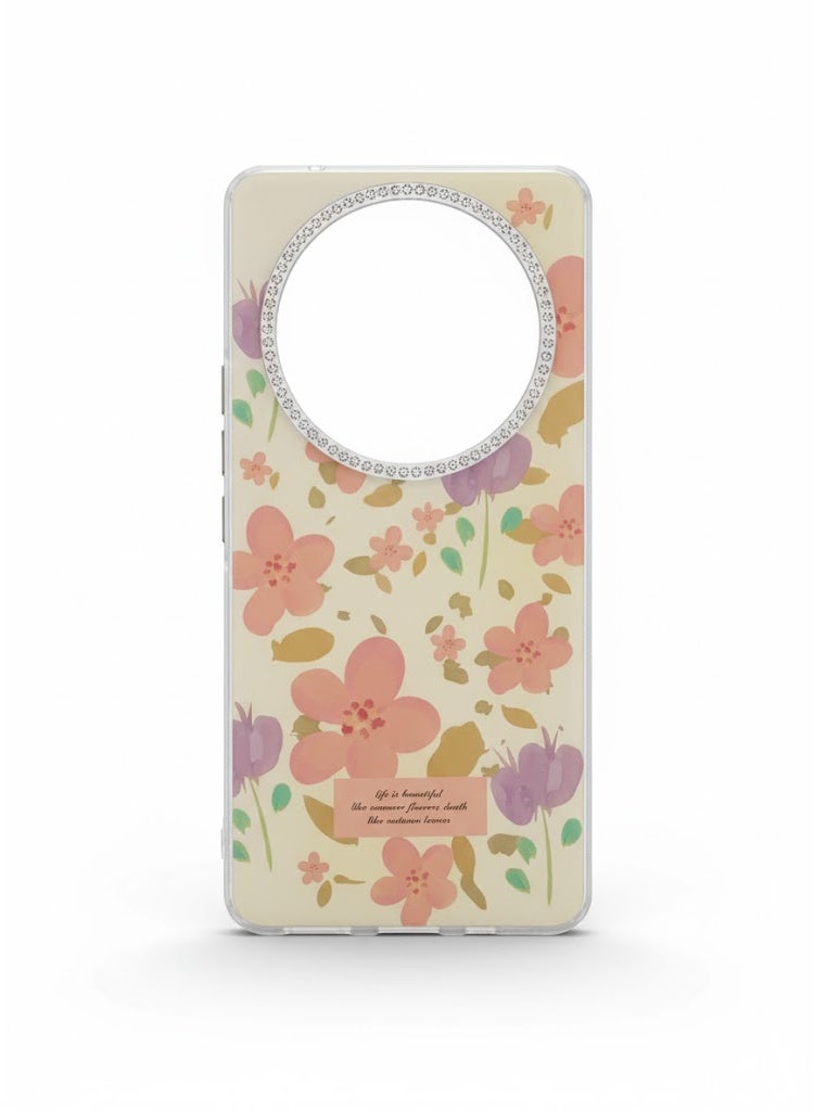 غطاء فاخر بتصميم نسائم الزهور لهاتف هونر ماجيك 7 برو - Image 1
