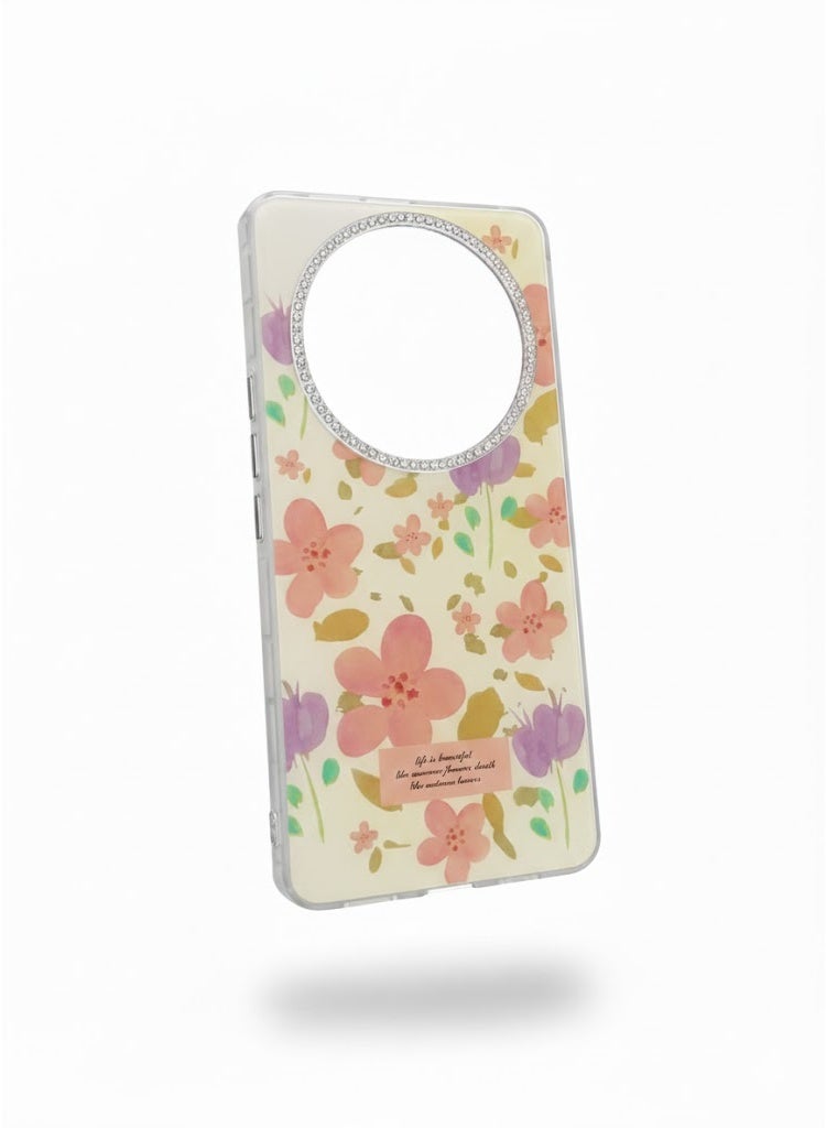 غطاء فاخر بتصميم نسائم الزهور لهاتف هونر ماجيك 7 برو - Image 2
