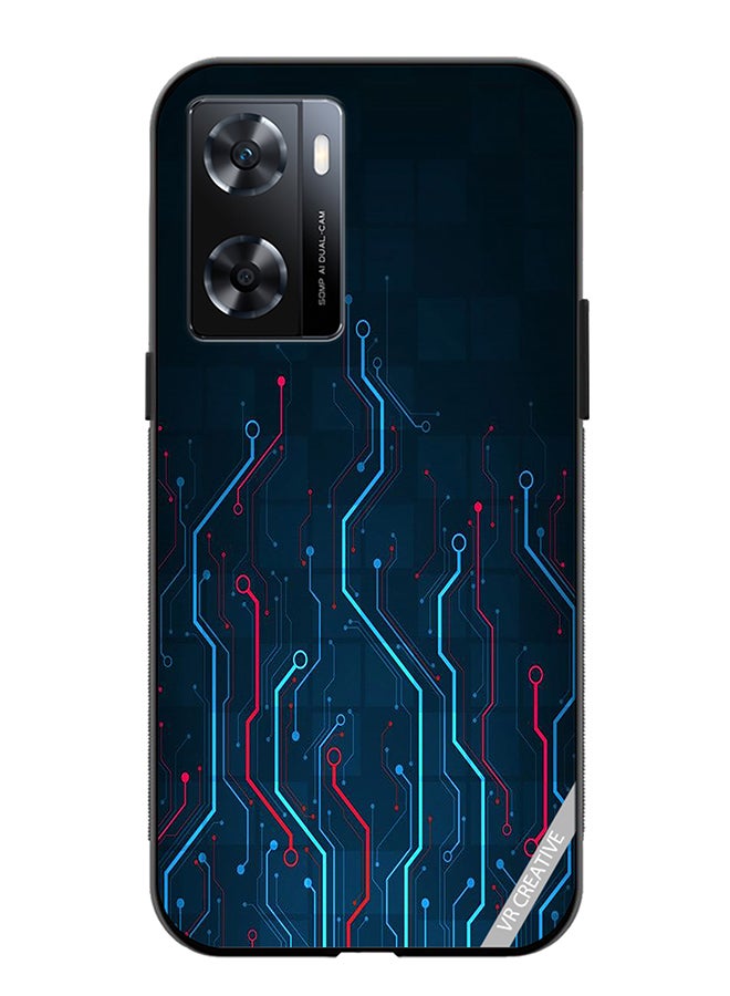 VR CREATIVE Protective Case Cover For Oppo A57/A77s Electronic Circuit Boards_ Design Multicolour - Image 1