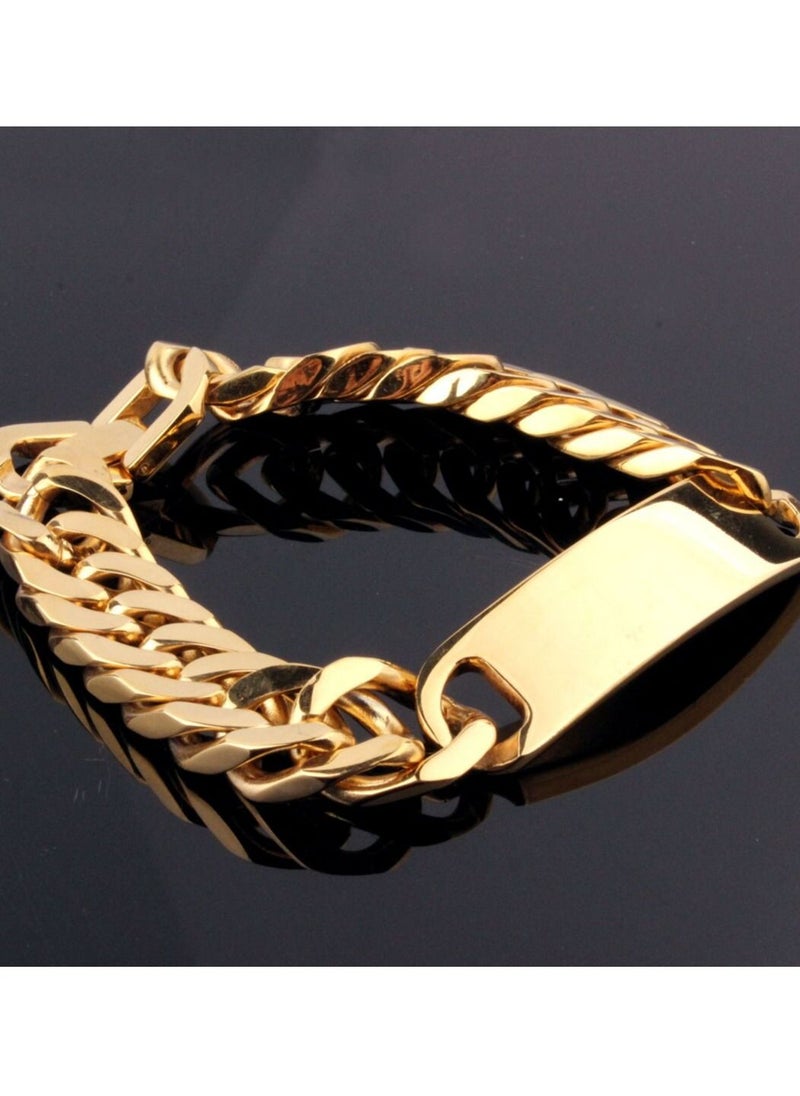 Generic - High Quality 22K Gold Plated Bracelet for men - Image 1