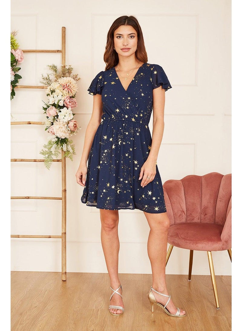 MELA LONDON Star Print Dress - Image 1