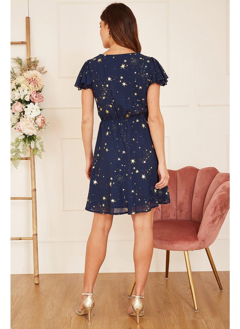 MELA LONDON Star Print Dress - Image 4
