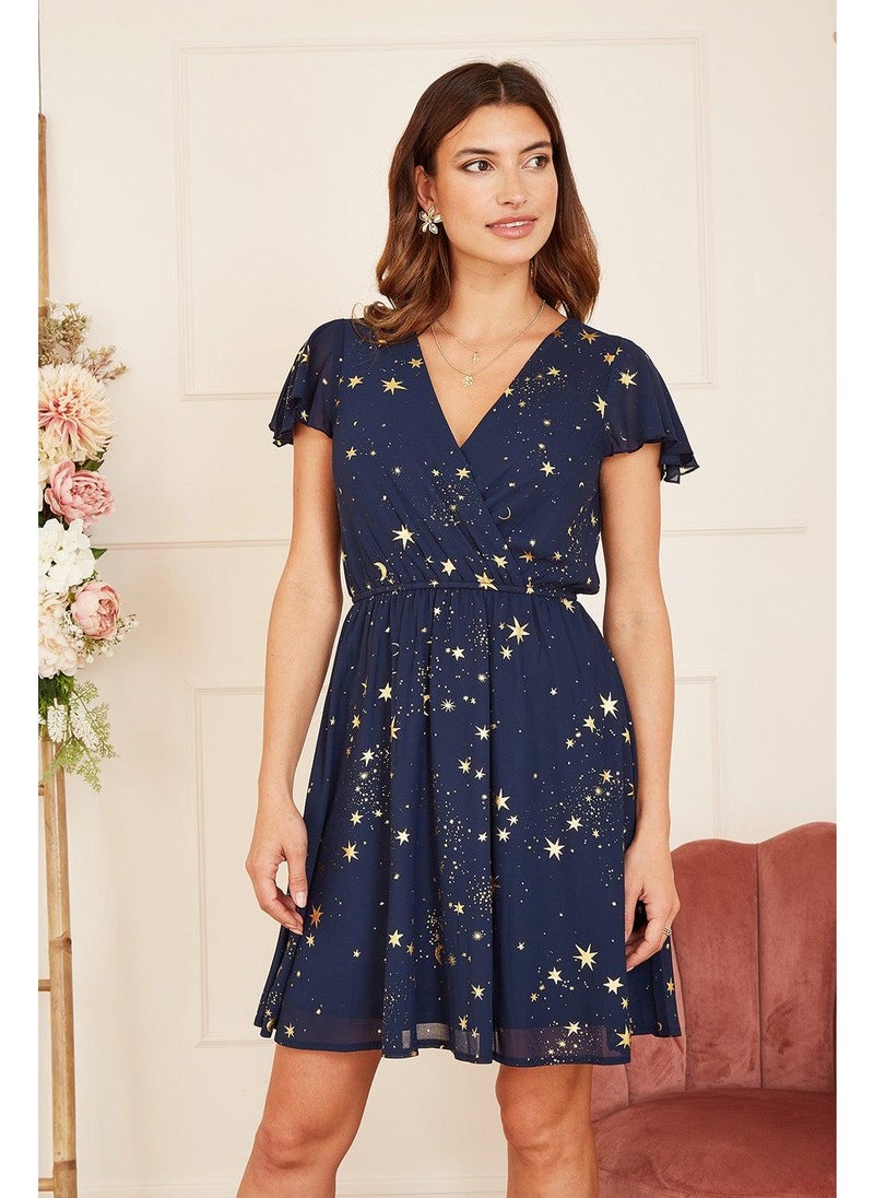 MELA LONDON Star Print Dress - Image 3