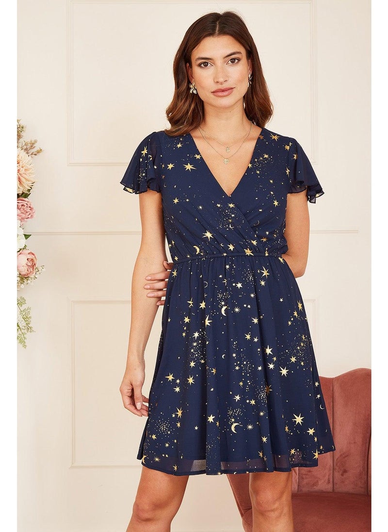 MELA LONDON Star Print Dress - Image 2