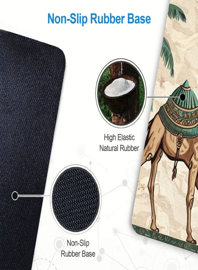 جمل لوحة الماوس -- لوحة الماوس المنزلية والمكتبية ، لعبة كبيرة لوحة الماوس لوحة المفاتيح لوحة الكمبيوتر المحمول ، ومكافحة زلة المطاط قاعدة ، مخيط حافة 30 * 60 سم - Image 4