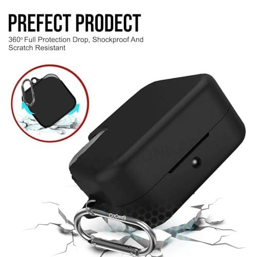 Cocoonkart Soft Silicone Case Cover for CMF by Nothing Buds Pro 2 | Buds 2 | Buds 2 Plus (Black) - Image 5