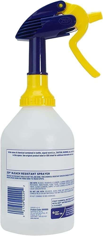 Zep Bleach Resistant Professional Sprayer Bottle  32 oz Pack of 2  ZUPRO230 Foot Stream Spray or a Fine Mist Adjustable Nozzle Measurements Bleach Resistant for Up to a Year - Image 3