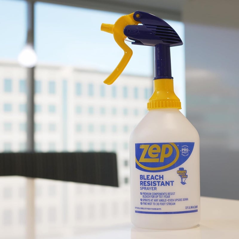 Zep Bleach Resistant Professional Sprayer Bottle  32 oz Pack of 2  ZUPRO230 Foot Stream Spray or a Fine Mist Adjustable Nozzle Measurements Bleach Resistant for Up to a Year - Image 5