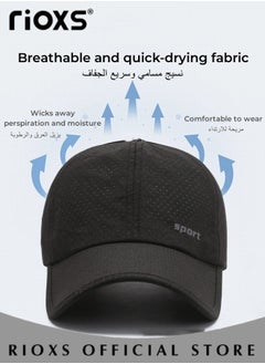 RIOXS Sport Sun Visor Hats,3 Pcs Sunshade Hat For Men And Women,Adjustable Empty Top Baseball Cap,Unisex Cotton Ball Caps,Breathable Outdoor Cap For Running Jogging Golf Tennis Leisure Tourism  - Image 2