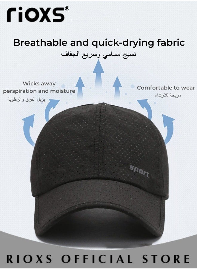RIOXS - Sport Sun Visor Hats,3 Pcs Sunshade Hat For Men And Women,Adjustable Empty Top Baseball Cap,Unisex Cotton Ball Caps,Breathable Outdoor Cap For Running Jogging Golf Tennis Leisure Tourism - Image 1
