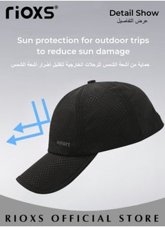 RIOXS Sport Sun Visor Hats,3 Pcs Sunshade Hat For Men And Women,Adjustable Empty Top Baseball Cap,Unisex Cotton Ball Caps,Breathable Outdoor Cap For Running Jogging Golf Tennis Leisure Tourism  - Image 4