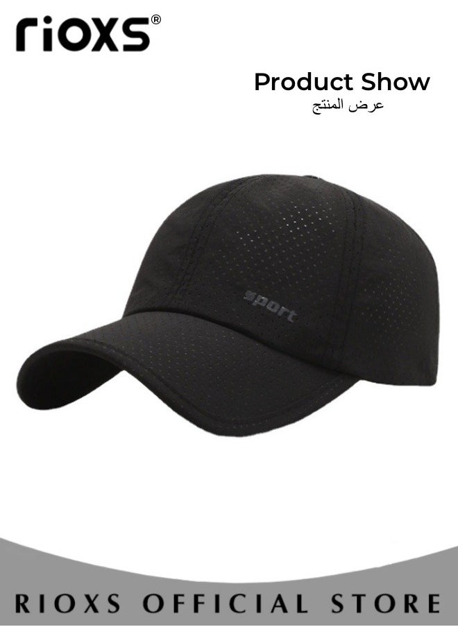 RIOXS - Sport Sun Visor Hats,3 Pcs Sunshade Hat For Men And Women,Adjustable Empty Top Baseball Cap,Unisex Cotton Ball Caps,Breathable Outdoor Cap For Running Jogging Golf Tennis Leisure Tourism - Image 1