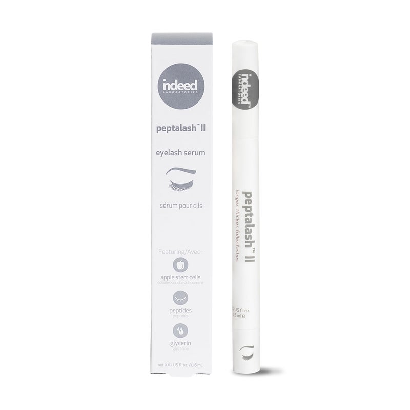 Indeed Laboratories Peptalash II | Prostaglandin-Free Lash Serum for Longer & Thicker Lashes | with Nourishing Peptides & Apple Stem Cells for Brow & Eyelash Growth | Eye Care, (0.6 mL) - Image 1