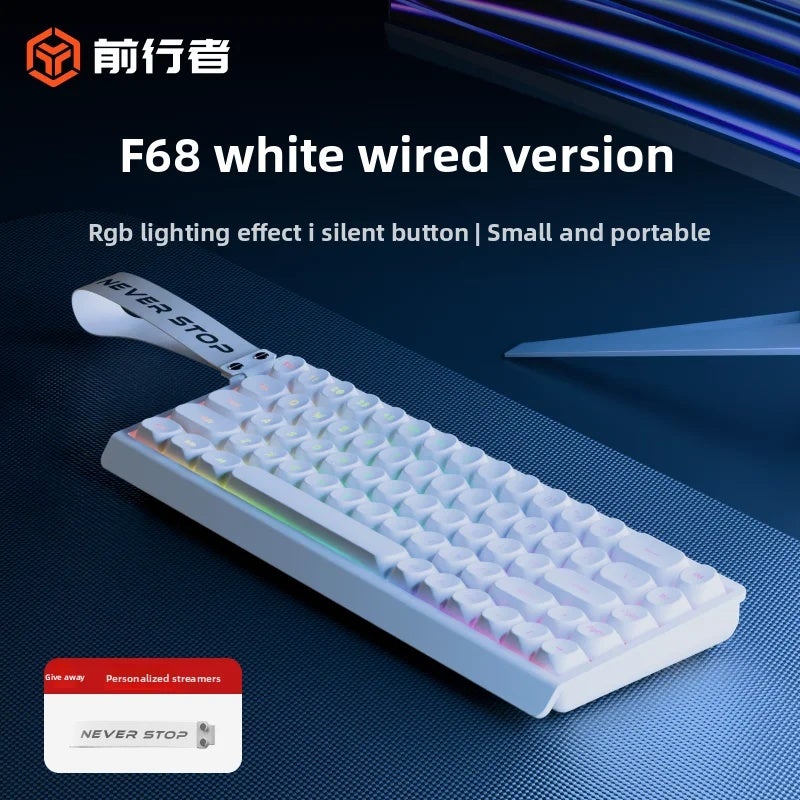 Eweadn F61 Wireless Mechanical Gaming Keyboard Combo, Silent, Ergonomic, for Gaming Office - Image 1
