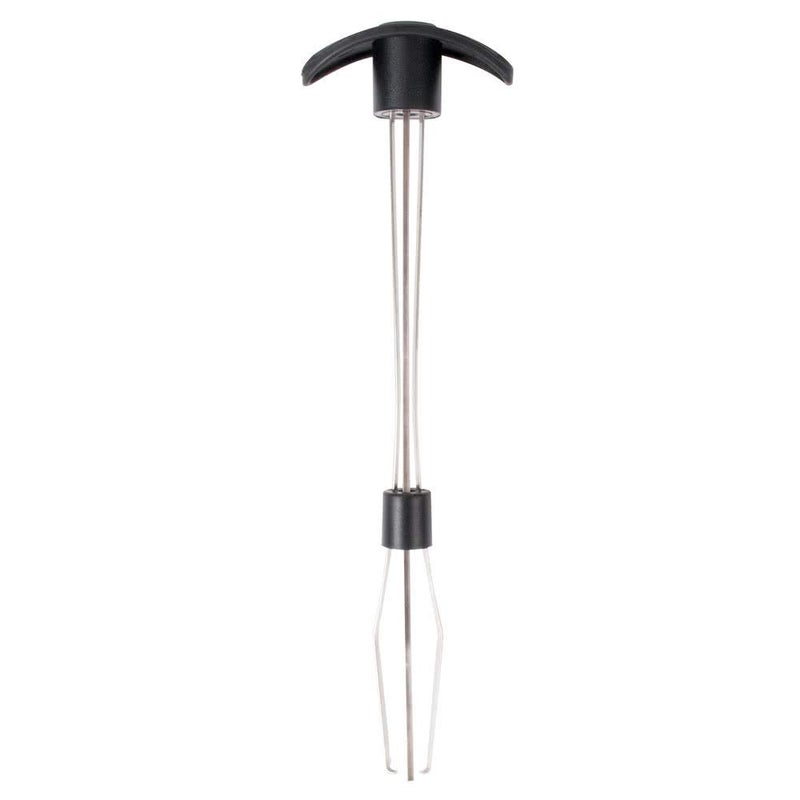 Franmara Stainless Steel 3-Pronged Wine Bottle Cork Retriever with Black Handle - Image 2
