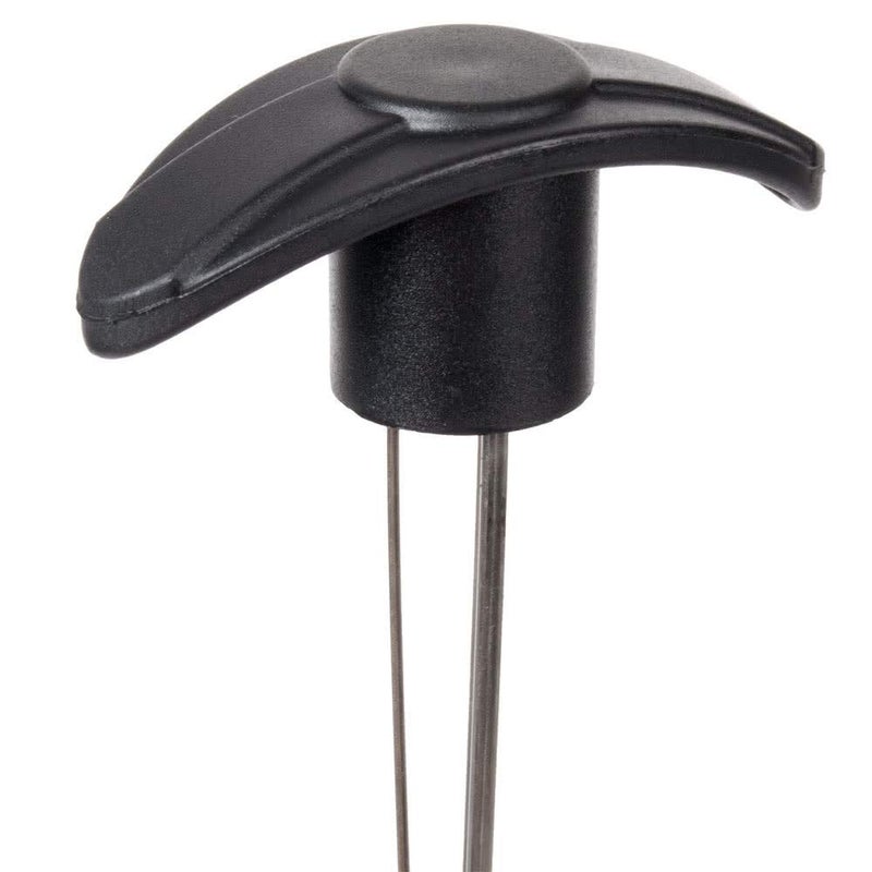 Franmara Stainless Steel 3-Pronged Wine Bottle Cork Retriever with Black Handle - Image 3