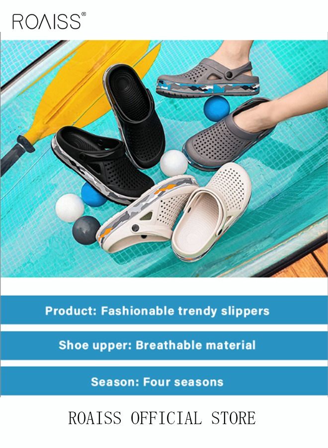 Men Breathable Sandals Anti-Slip Water Shoes Outdoor Beach Shower Slippers Summer Sandals Men's Outdoor Clogged Shoes