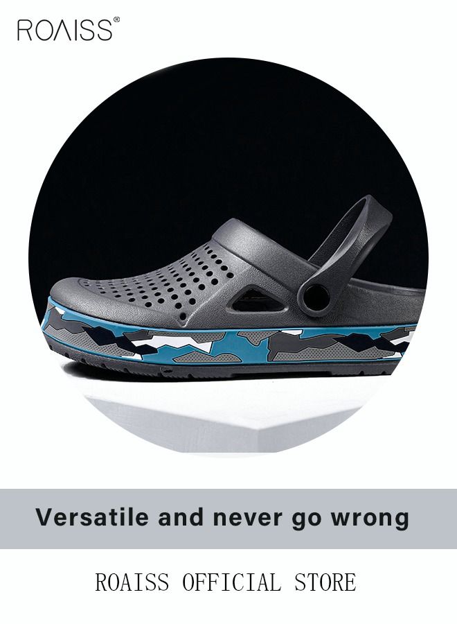 Men Breathable Sandals Anti-Slip Water Shoes Outdoor Beach Shower Slippers Summer Sandals Men's Outdoor Clogged Shoes