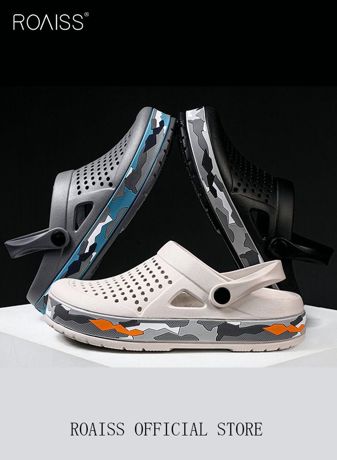 Men Breathable Sandals Anti-Slip Water Shoes Outdoor Beach Shower Slippers Summer Sandals Men's Outdoor Clogged Shoes