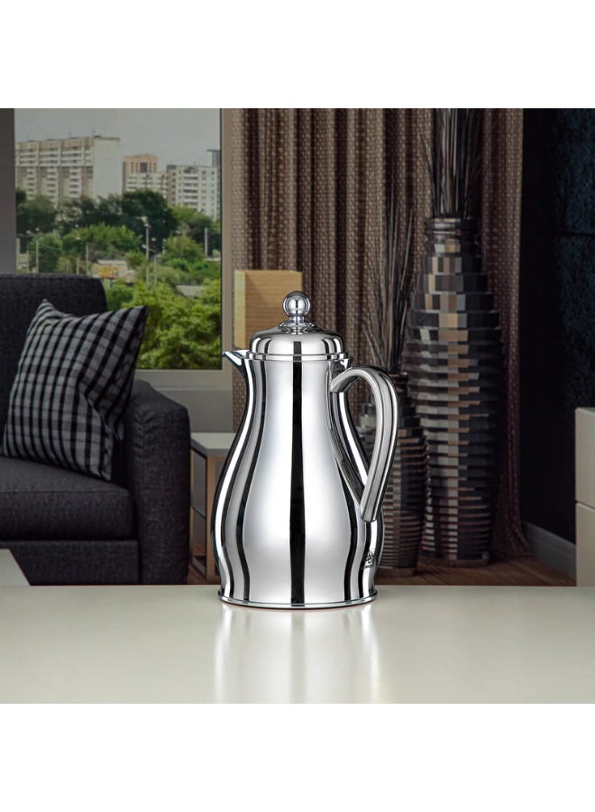 Almarjan Vacuum Flask Metal Body with Glass Liner 0.5L Silver (RPA-050-S) - Image 3