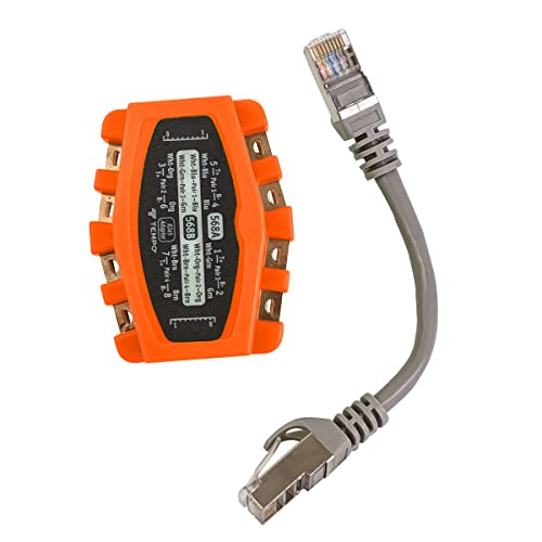 Paladin Tools PA1902 RJ45 Modular Adapter, 8 Way | CAT4-CAT6 RJ45 LANs | Notched Copper Contacts, Snagless Plugs - Image 3