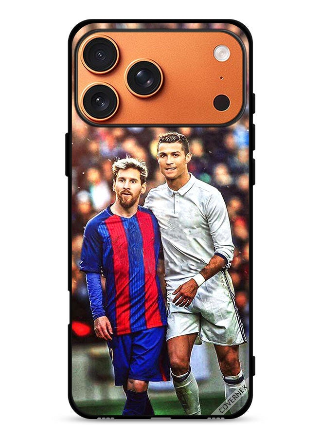 Covernex Apple iPhone 17 Pro Max Protective Case Cover Messi & Ronaldo - Image 1