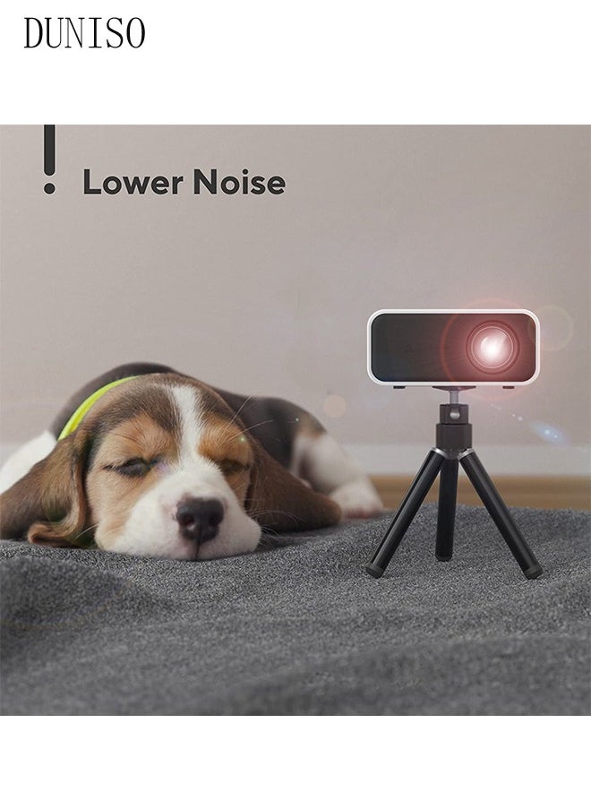 DUNISO - Native 240P Projector Mini Portable Projector with 16"-100" Adjustable Screen WiFi, HD Outdoor Projector Compatible with iOS/Android,TV Stick,HDMI,USB - Image 1