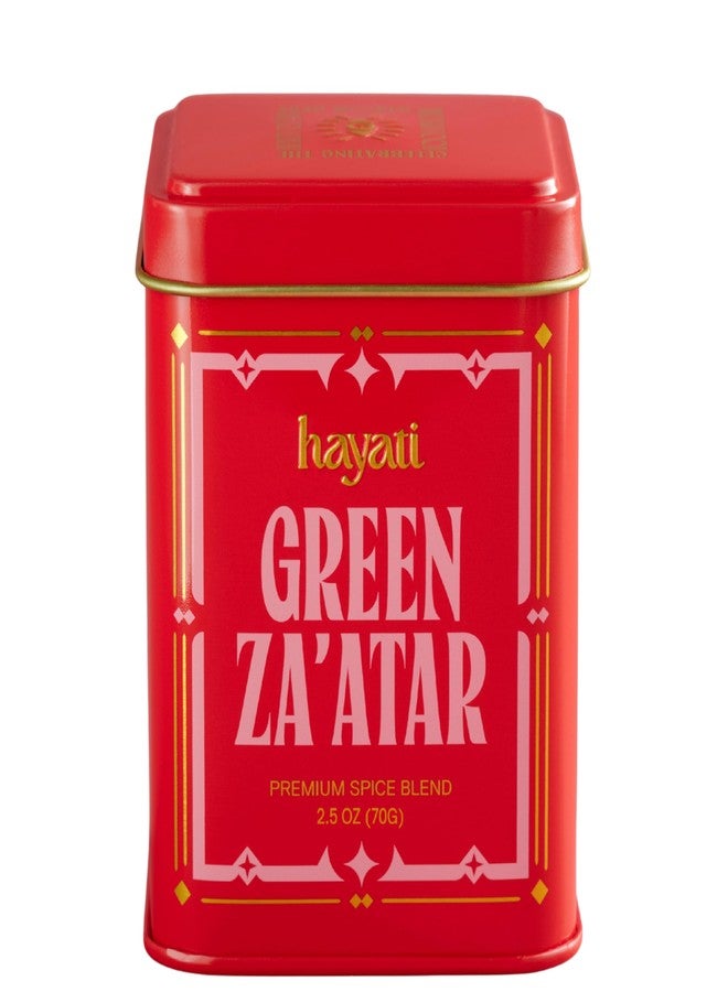 Hayati Palestinian Za’atar (2.5oz Tin) – Premium Thyme, Sesame & Sumac Spice Blend – Authentic Middle Eastern Seasoning for Bread, Eggs, Chicken & Salads - Image 1