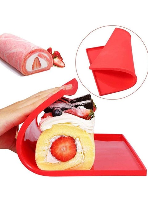 Silicone Baking Mat Cake Roll Pad Molds Macaron Swiss Roll Oven Mat Non-stick Baking Pastry Tools Kitchen Gadgets Accessories Red