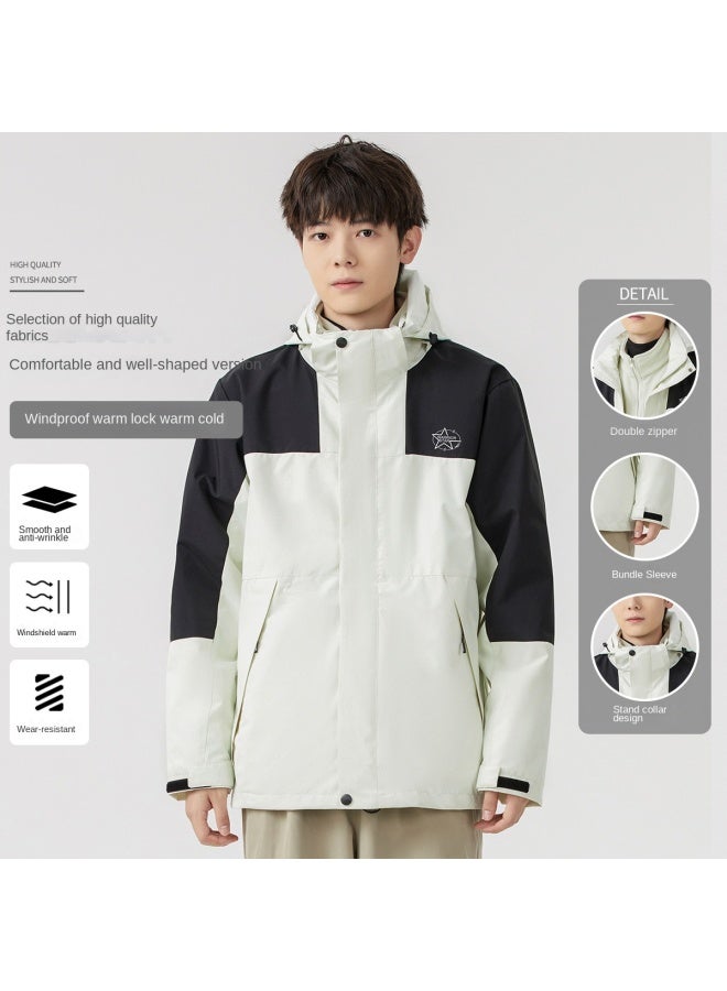 Warrior Detachable 3-in-1】men's Autumn Sports Jacket, Comfortable Windproof Warm Trendy Hooded Jacket For Men - Image 2