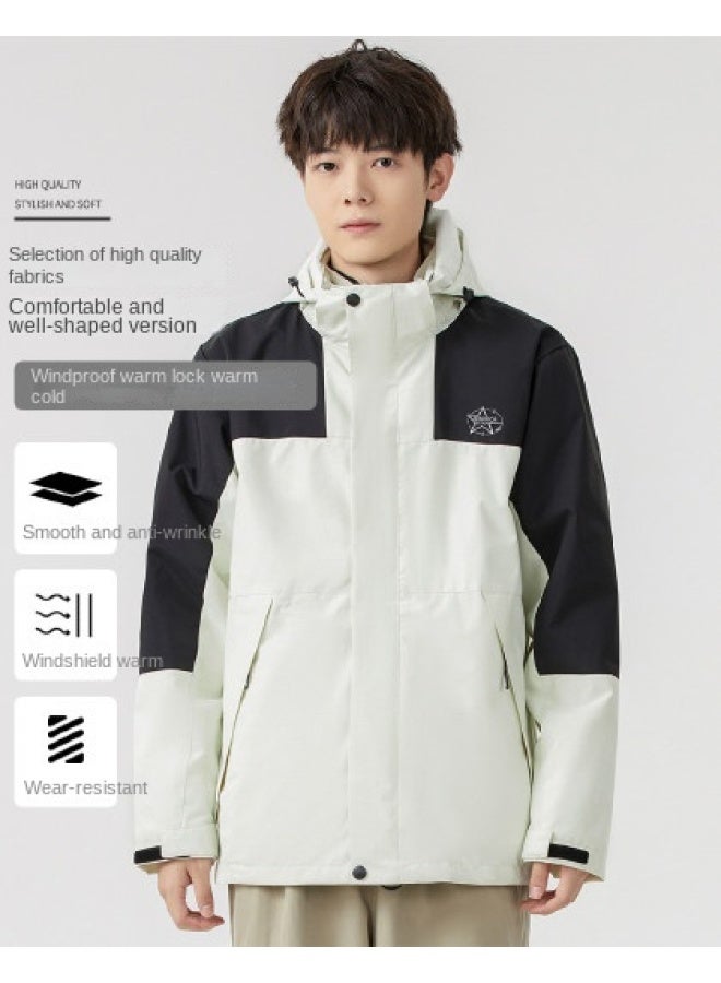 Warrior Detachable 3-in-1】men's Autumn Sports Jacket, Comfortable Windproof Warm Trendy Hooded Jacket For Men - Image 1