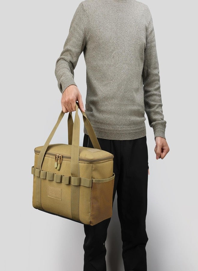 Lemubeane Tactical Camping Storage Bag Utility Tote Bag Trunk Organizer (Coyote Brown) - Image 3