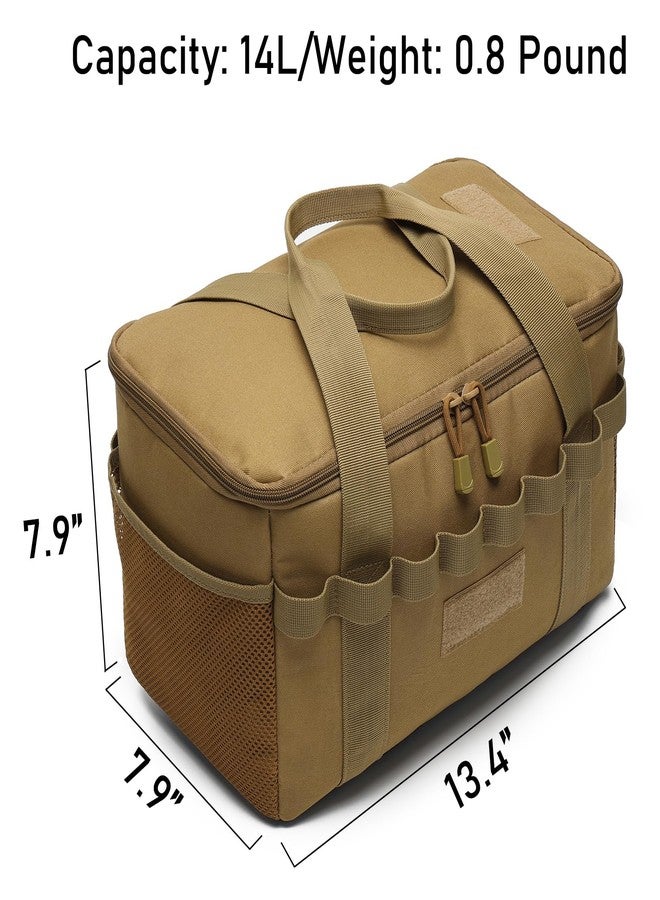 Lemubeane Tactical Camping Storage Bag Utility Tote Bag Trunk Organizer (Coyote Brown) - Image 2