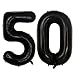 SCORPIO 40inch Jumbo Black 50 Number Balloons for Birthday Party Decorations 50th Year Old Party Supplies - Image 3