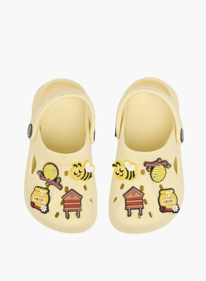 أكوا Girls Jibbitz Accent Clogs with Backstrap