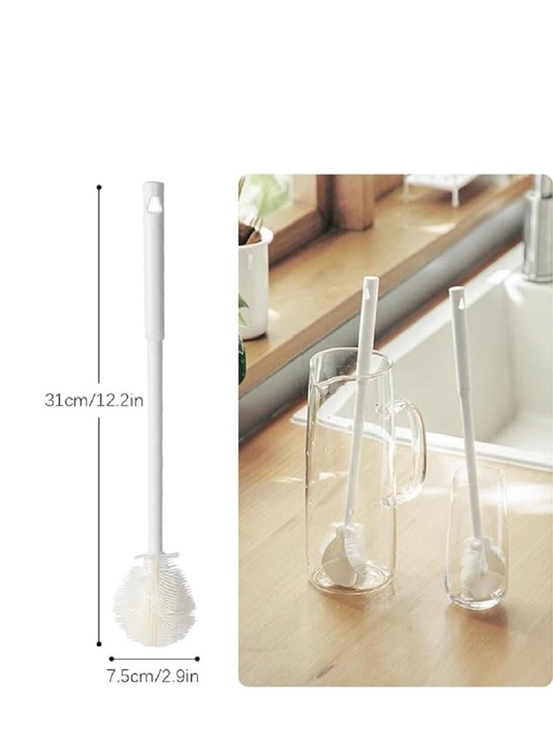 Soft Bristles Silicone Brush, 360 Degree Flexible Cleaner, Long Handle Water Bottle and Narrow Neck Container Cleaner - Image 2