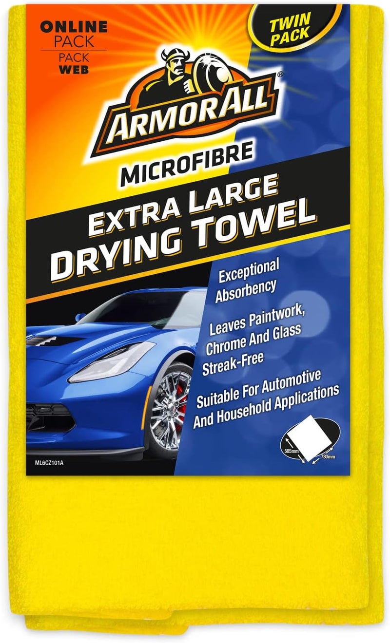Armor All Extra Large Microfibre Drying Towel, Set of 2 - Image 2