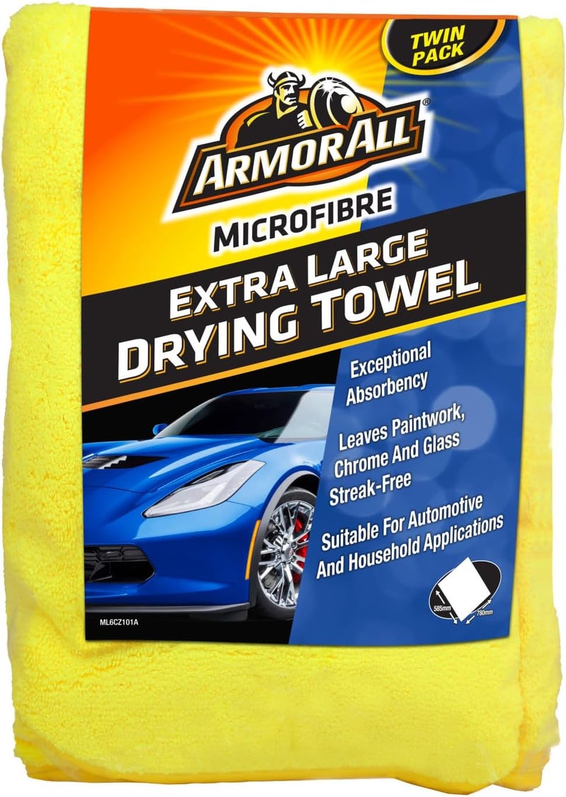 Armor All Extra Large Microfibre Drying Towel, Set of 2 - Image 1