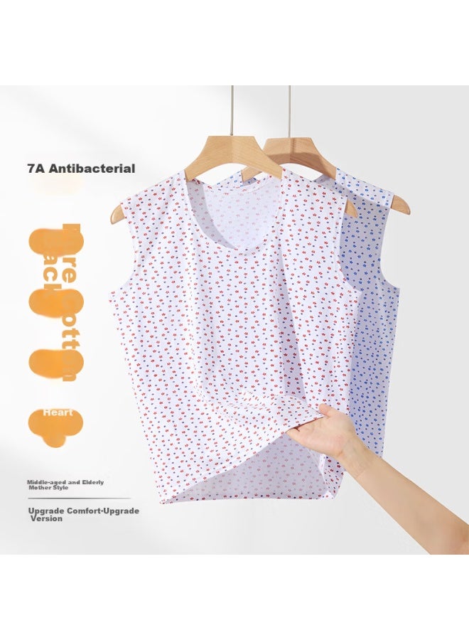Yuzhaolin 2-pack Middle-aged And Elderly Women's Tank Tops, Loose-fitting Undershirts For Grandmothers And Mothers, Cotton Camisole, Sleeveless Undershirt, Spring And Summer - Image 4