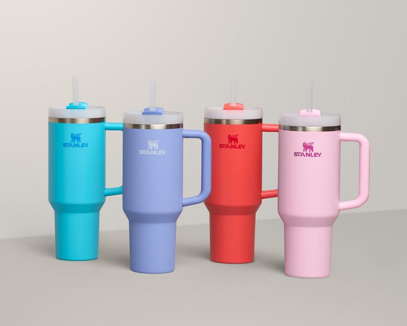 Stanley Stanley Quencher H2.0 Tumbler with Handle and Straw 30 oz | Flowstate 3-Position Lid | Cup Holder Compatible for Travel | Insulated Stainless Steel Cup | BPA-Free | Cherry Blossom - Image 5