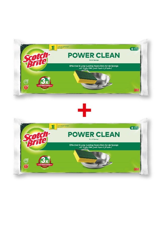 Scotch Brite Scotch-Brite Heavy Duty Classic Flat Laminate Scrub Sponge  16 units pack   Kitchen sponge   Dish sponge   Scrub   General Purpose Cleaning   Food Safe   Non-Rusting   Kitchen  Garage  Outdoor - Image 1