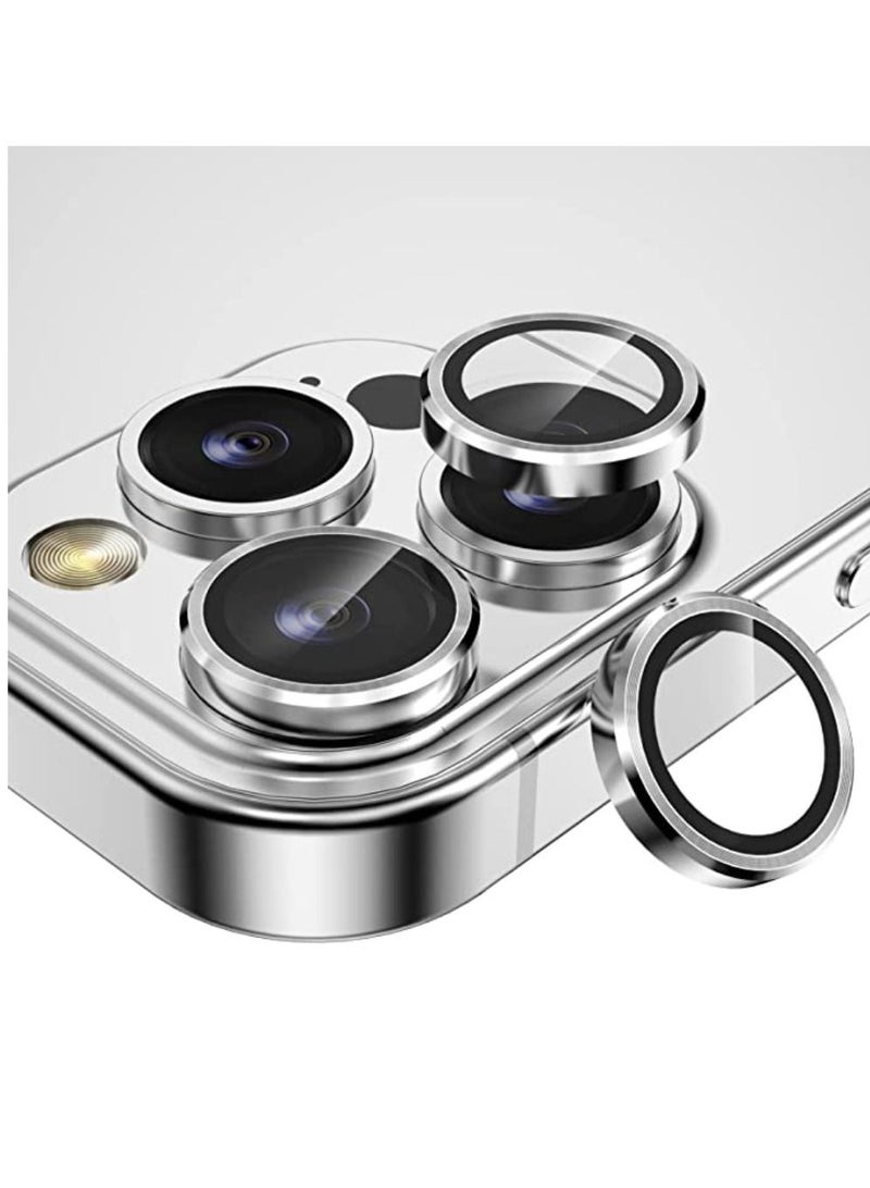 Digi Core واقي عدسة كاميرا iPhone 14 Pro متوافق مع Apple iPhone Keep Original Camera HD Glass iPhone 14 Pro Max واقي عدسة الكاميرا فضي - Image 1