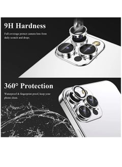 DIGI CORE iPhone 14 Pro Camera Lens Protector Compatible With Apple iPhone Keep Original Camera HD Glass iPhone 14 Pro Max Camera Lens Protector Silver  - Image 2