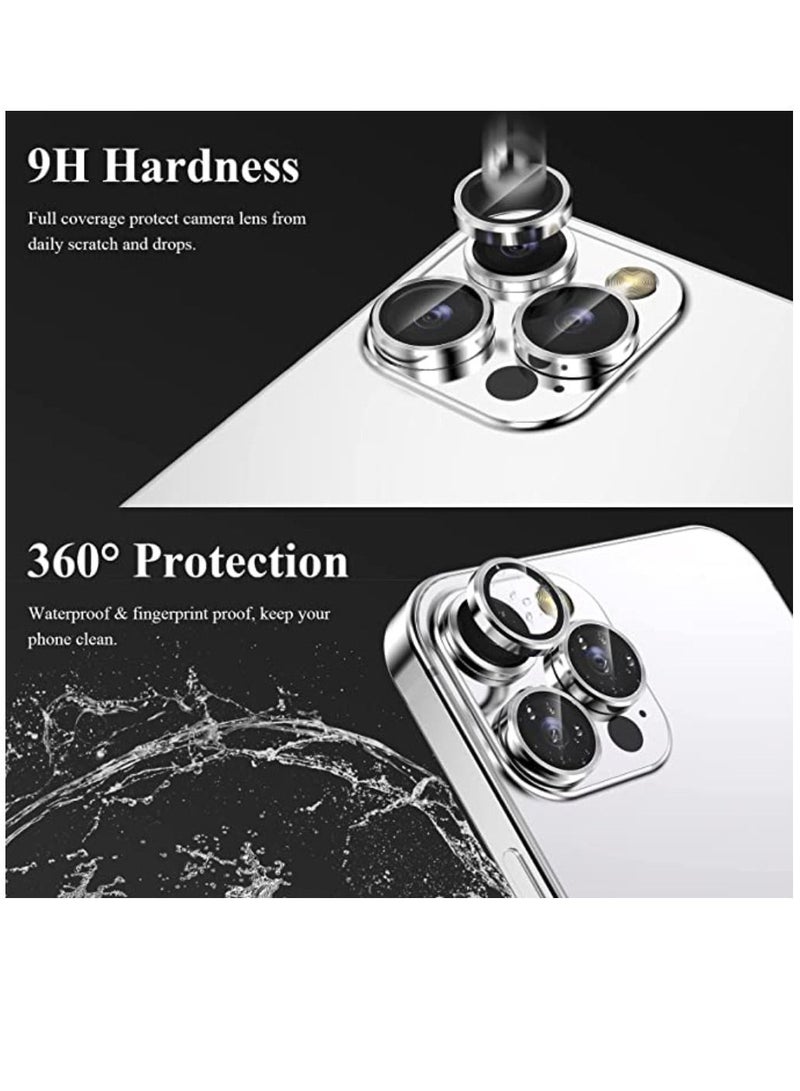 Digi Core واقي عدسة كاميرا iPhone 14 Pro متوافق مع Apple iPhone Keep Original Camera HD Glass iPhone 14 Pro Max واقي عدسة الكاميرا فضي - Image 2