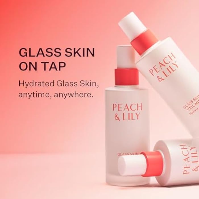 Peach & Lily - Glass Skin Veil Mist (3.38 ounces) - Hydrate & Glow - Facial Mist - Weightless - Cucumber Water, Lotus, Peach, Reishi Mushroom - Self Care - Vegan & Cruelty Free - Korean Beauty - Image 4