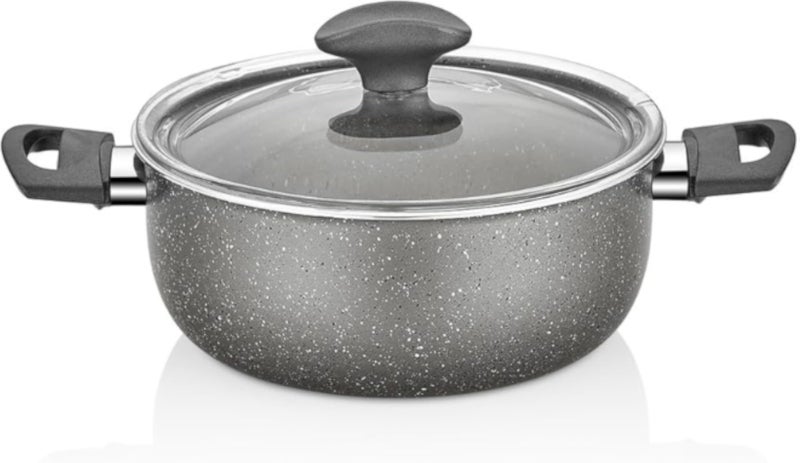 Papilla - FRED - 28 cm Casserole - Grey-Gas Stove - Made in Turkey
