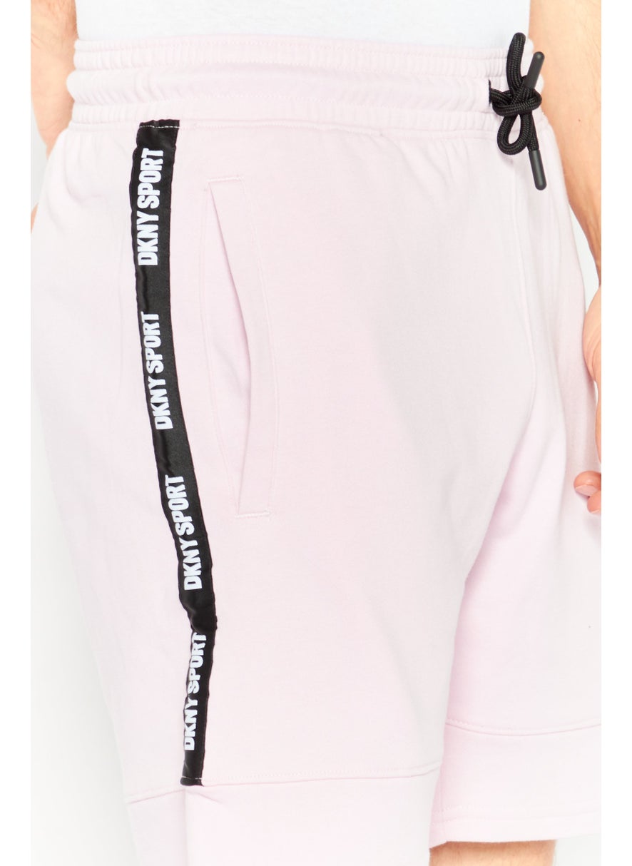DKNY Sport Men Sportswear Fit Training Shorts, Pink  - Image 3