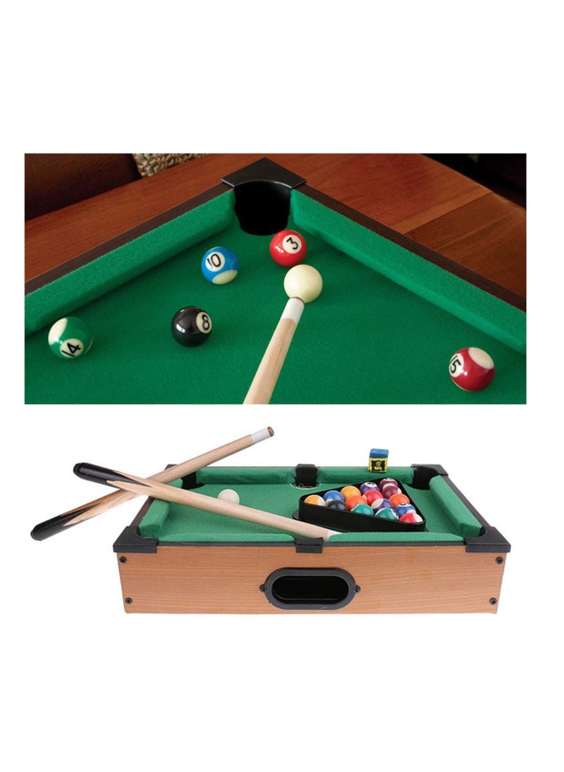 Marshal Fitness - Mini billiard table Pool Set Children Tabletop Ball Game 21pcs Miniature Billiard Set For Kids Adults - Image 1