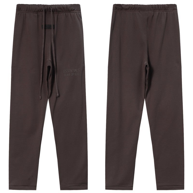 2023 FOG Essentials Casual Pants Unisex Autumn Winter 8899-Plum Purple Silicone Print 