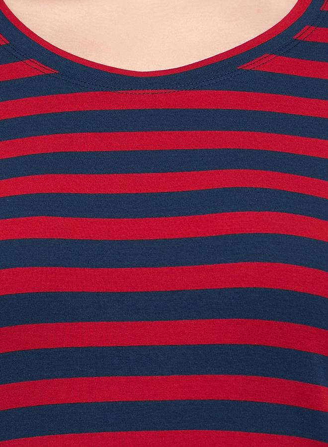 كلوفيا طقم بيجاما وتيشيرت قطن مخطط من كلوفيا - Image 5